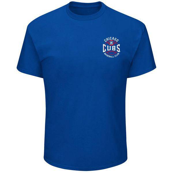 Youth Chicago Cubs Majestic Wave the Pennant T-Shirt