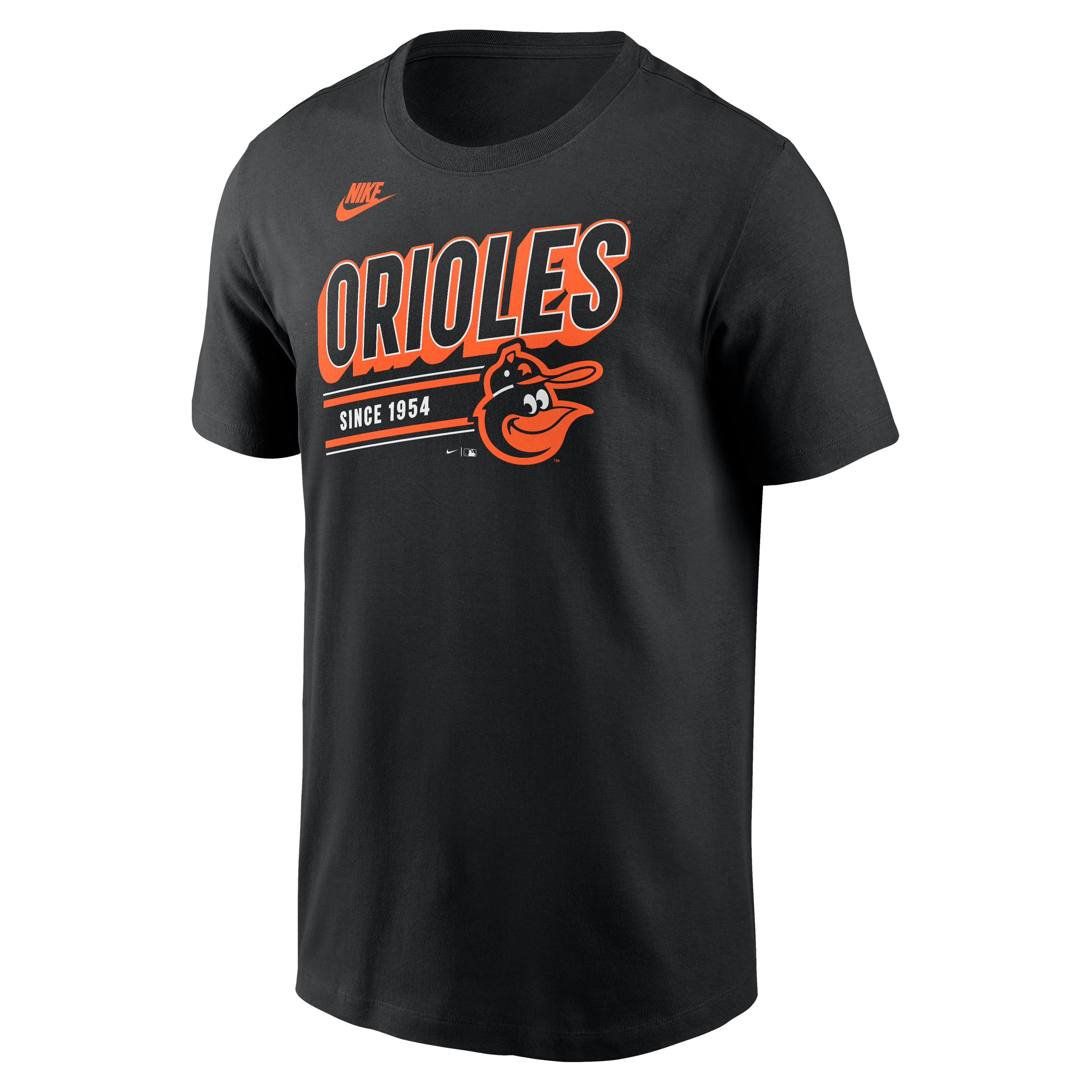 Men's Baltimore Orioles Nike Black Cooperstown Retro T-Shirt