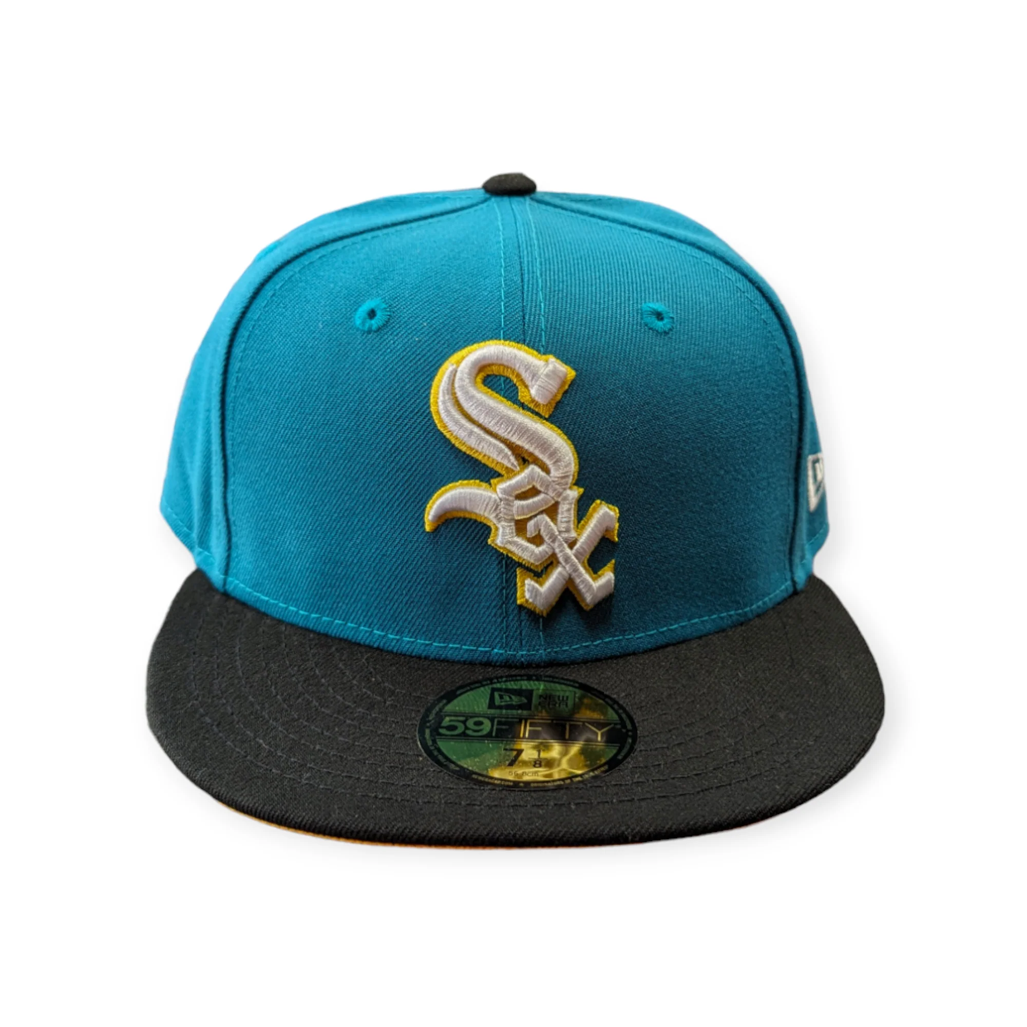 Chicago White Sox New Era 2 Tone Aqua/Black 59FIFTY Fitted Hat