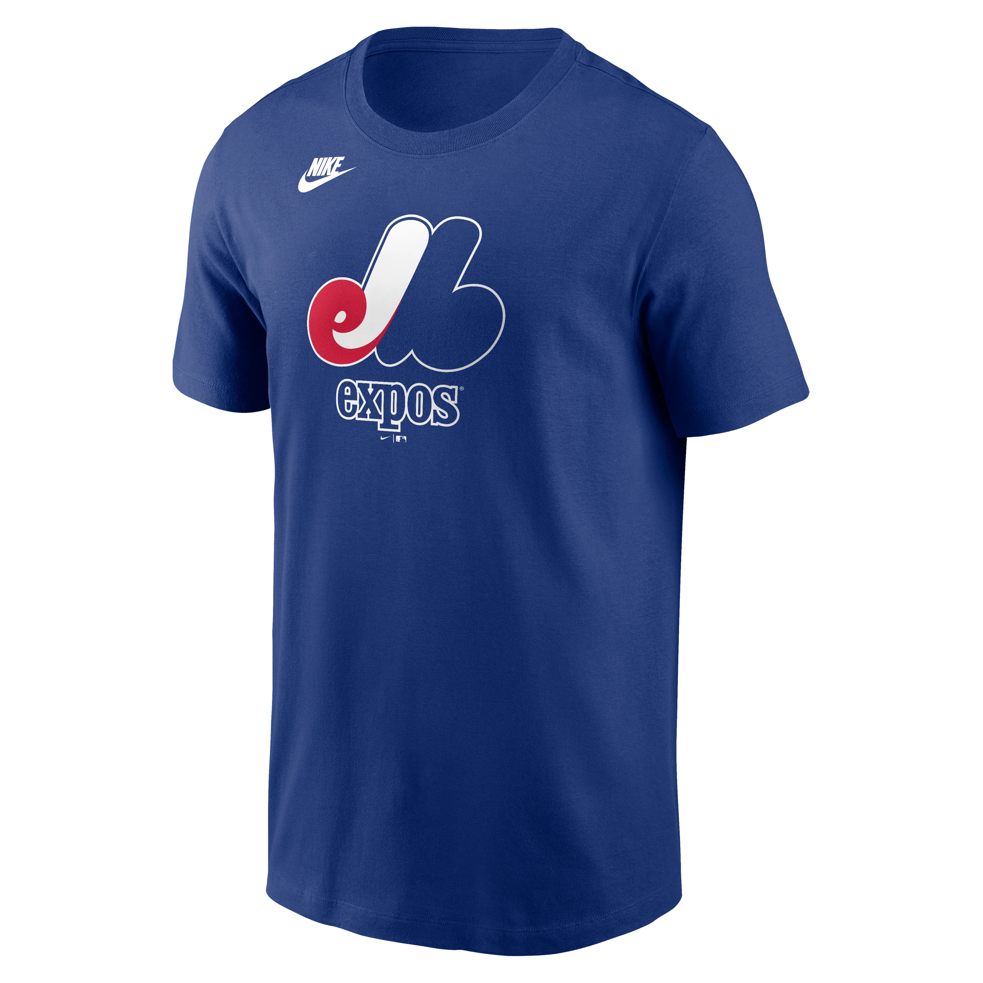 Men's Montreal Expos Nike Royal Blue Cooperstown Team Logo T-Shirt