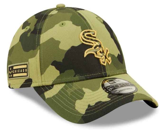 Chicago White Sox New Era 2022 MLB Armed Forces Day 9FORTY Adjustable Hat - Camo