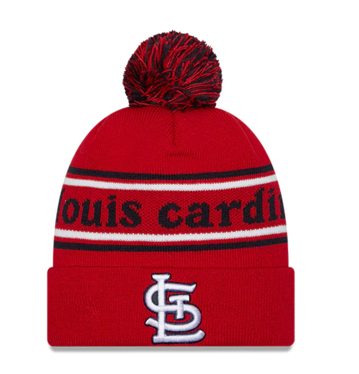 St. Louis Cardinals New Era Marquee Cuffed Knit Hat with Pom