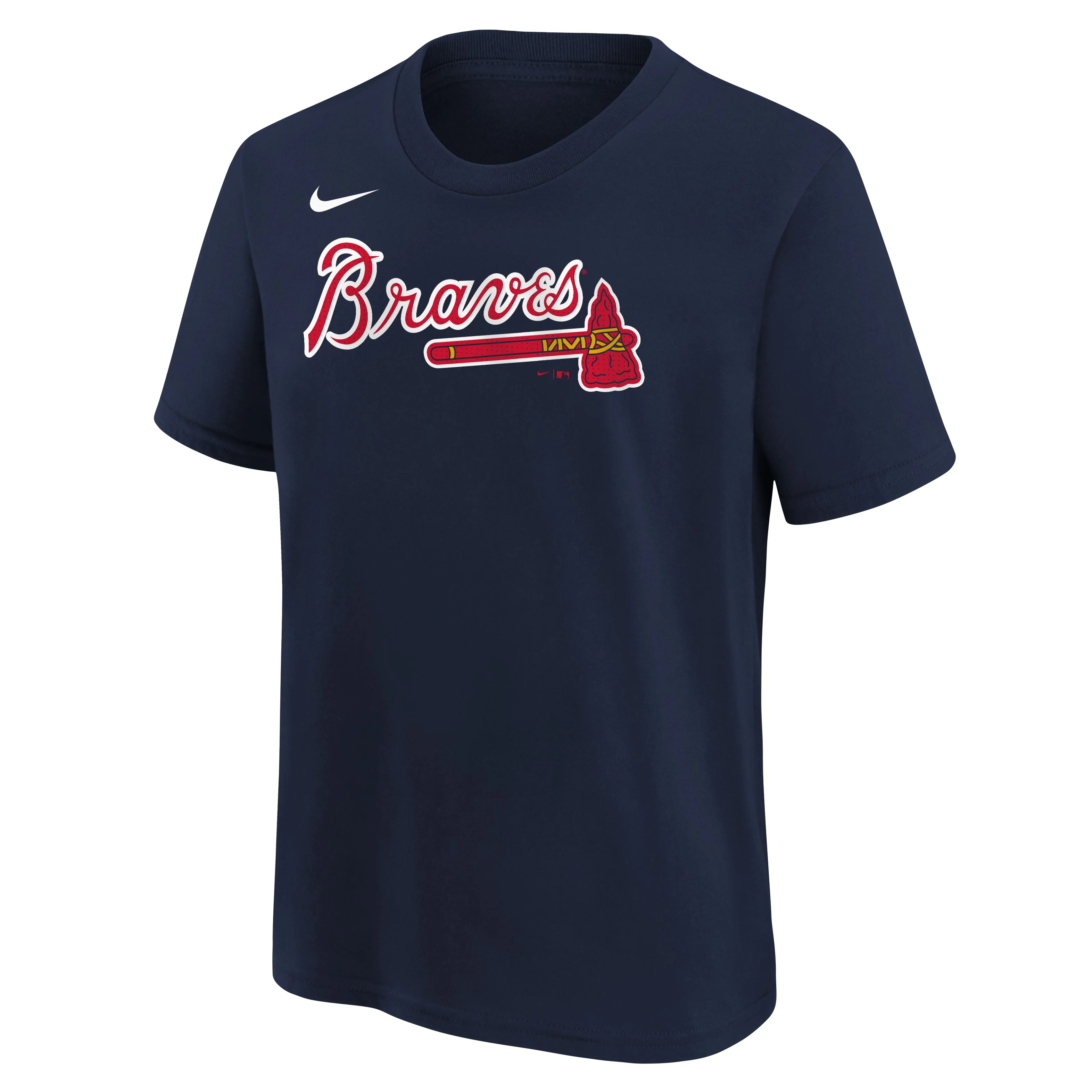 Youth Ronald Acuna Jr. Atlanta Braves Nike Navy Player Name & Number T-Shirt