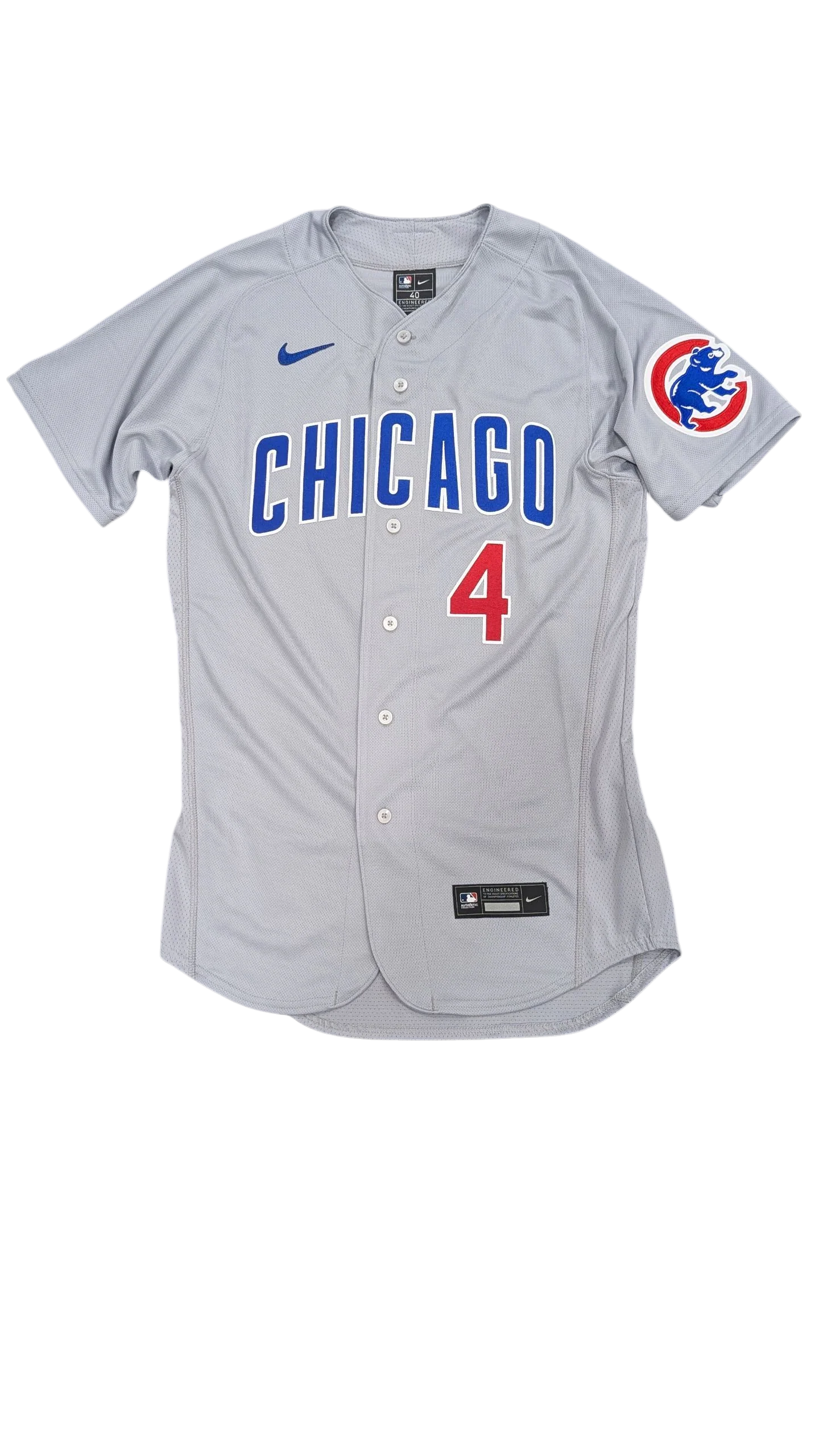 Men's Chicago Cubs Pete Crow-Armstrong Nike Road Gray Authentic Player Jersey