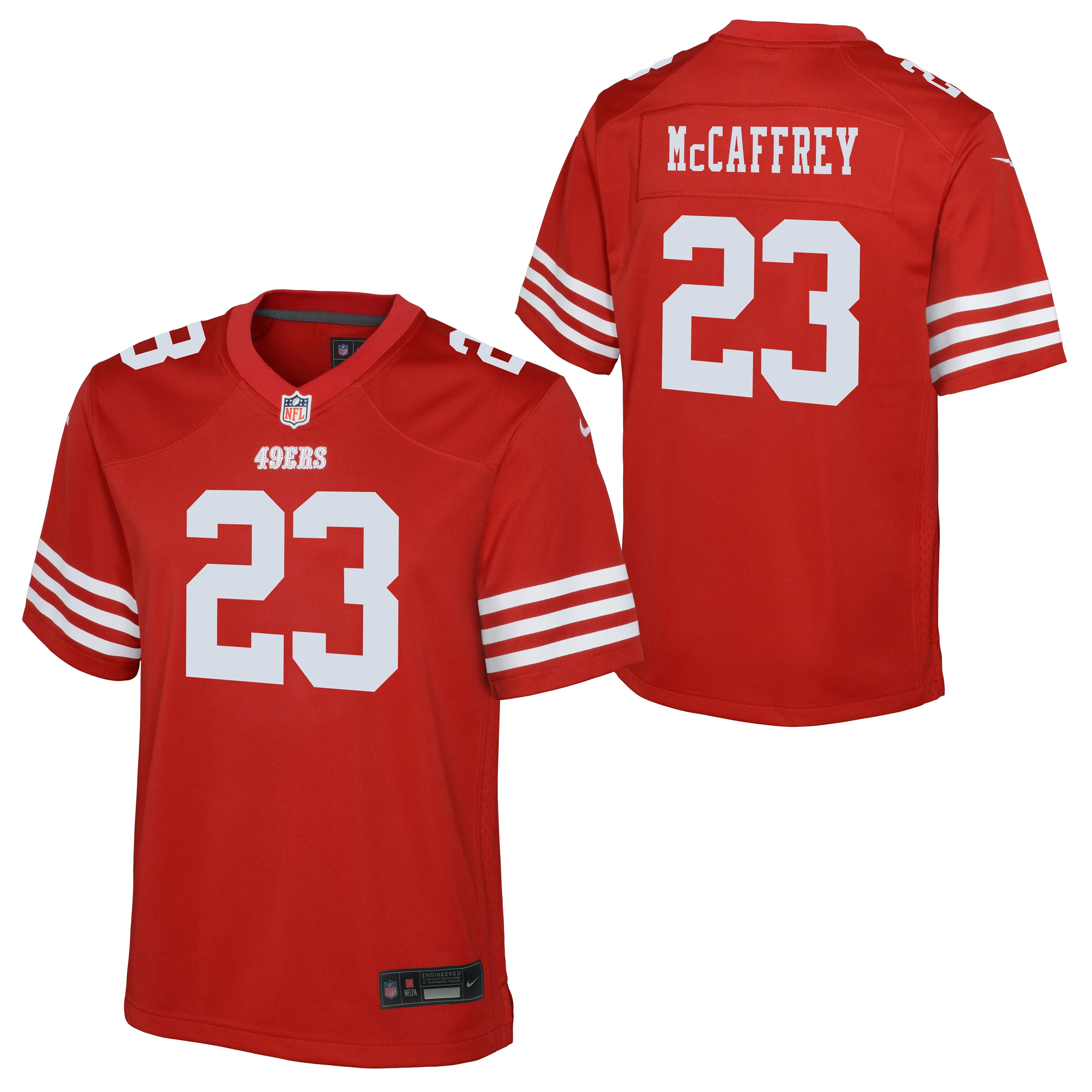 Youth Christian McCaffrey San Francisco 49ers Nike Scarlet Game Jersey