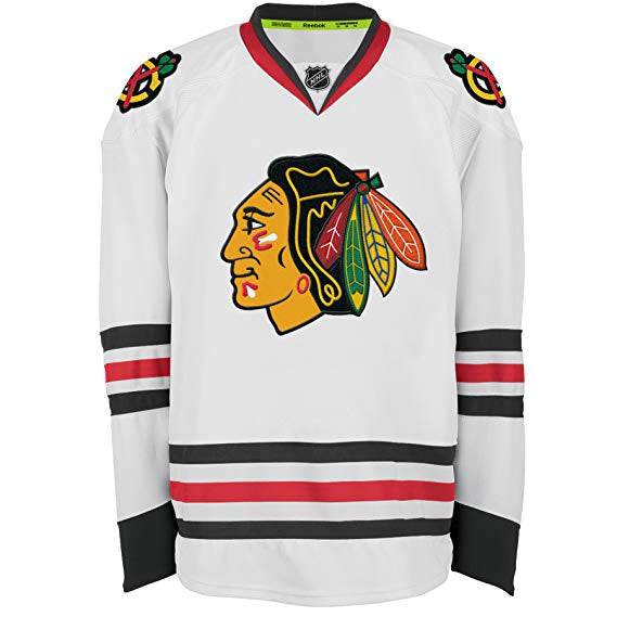 Mens Chicago Blackhawks Edge 2 Authentic Road Blank Jersey