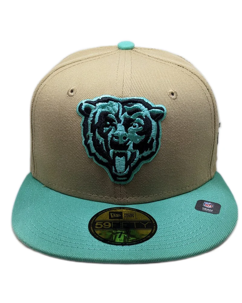 Chicago Bears New Era 2 Tone Camel/Mint Rustic Winter 59FIFTY Fitted Hat
