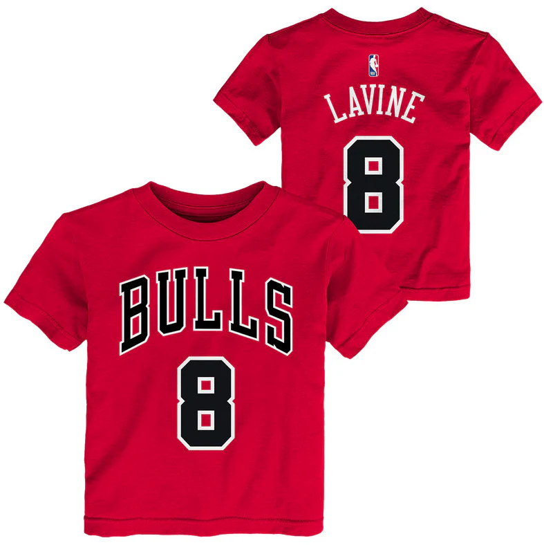 Child Zach Lavine Chicago Bulls Name And Number Tee
