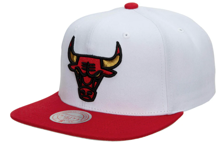Men's Chicago Bulls Mitchell & Ness 50th Anniversary Red/White Snapback Hat