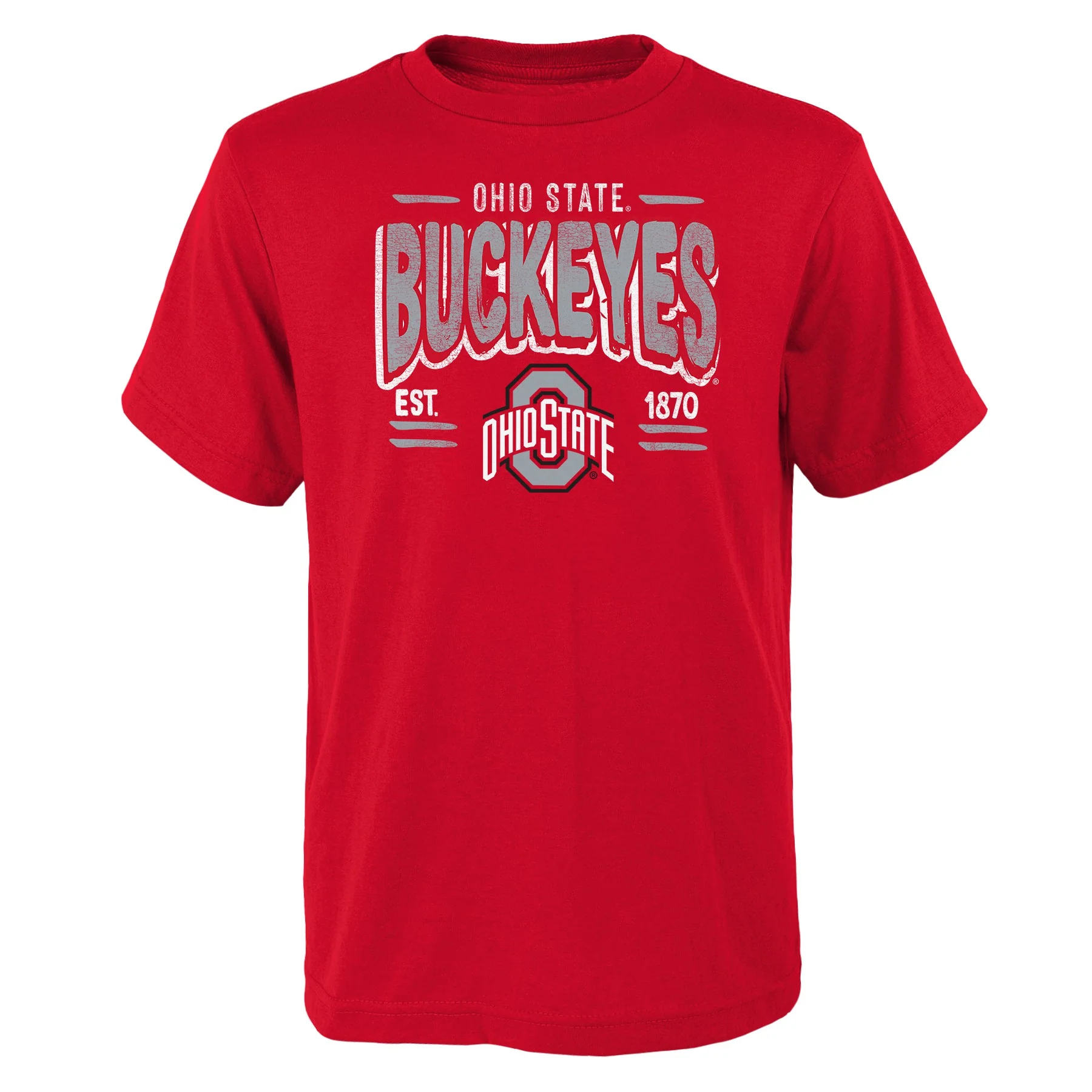 Youth Ohio State Buckeyes Red Established T-Shirt