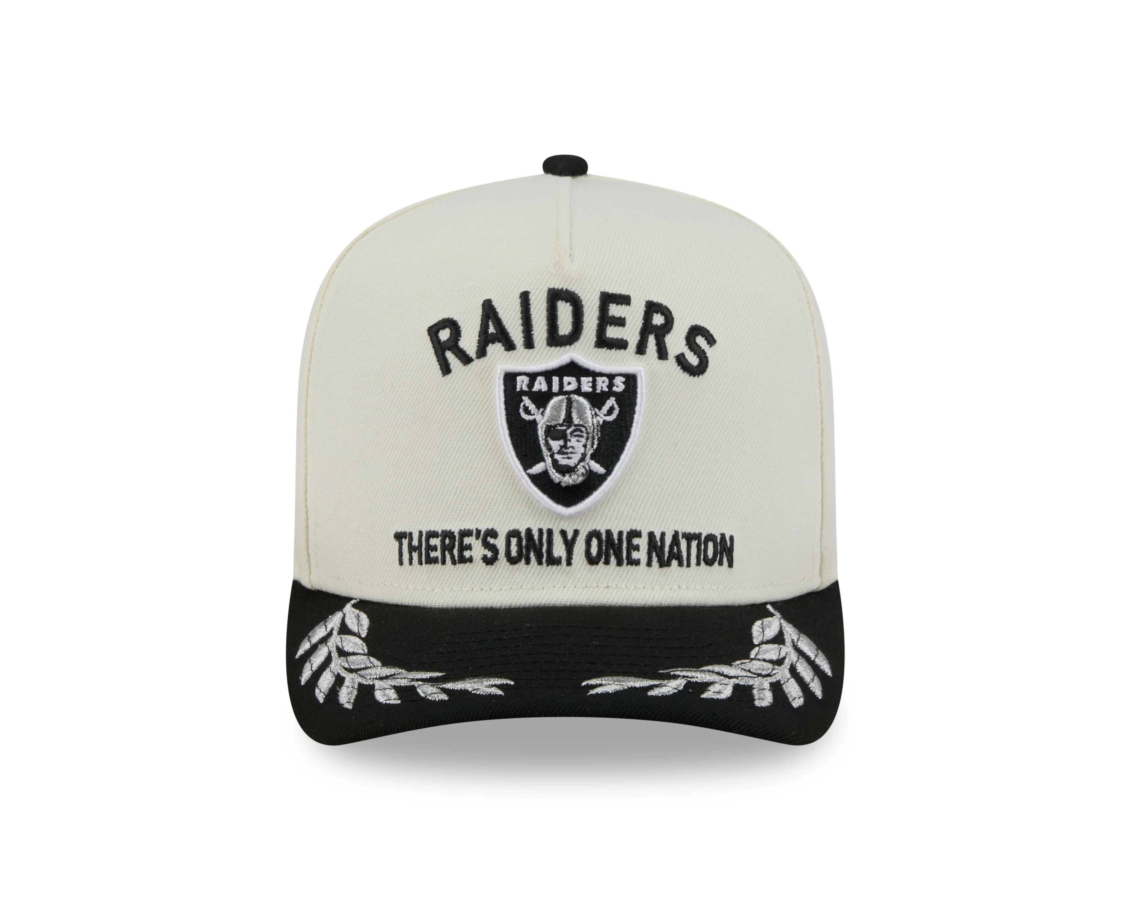 Men's Las Vegas Raiders New Era 2025 NFL Draft Chrome A-Frame 9FIFTY Snapback Adjustable Hat