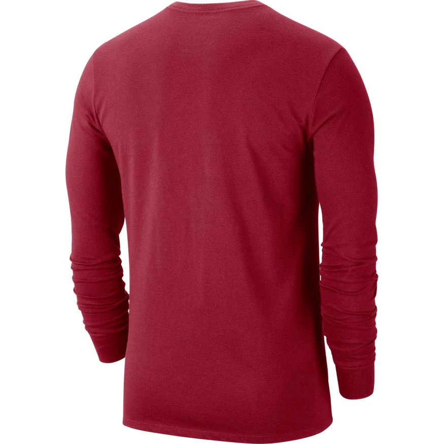 Men's Alabama Crimson Tide Long Sleeve Crimson College Nike Dri-Fit Tee