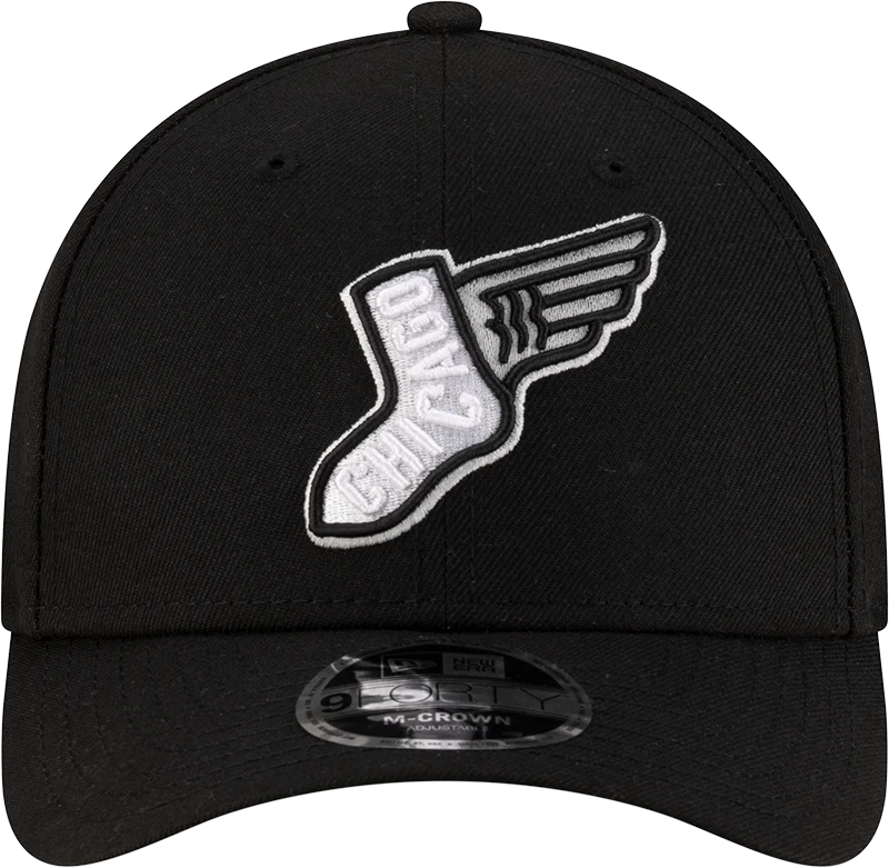 Chicago White Sox New Era 2025 City Connect Black Team Color 9FORTY M-Crown Adjustable Hat
