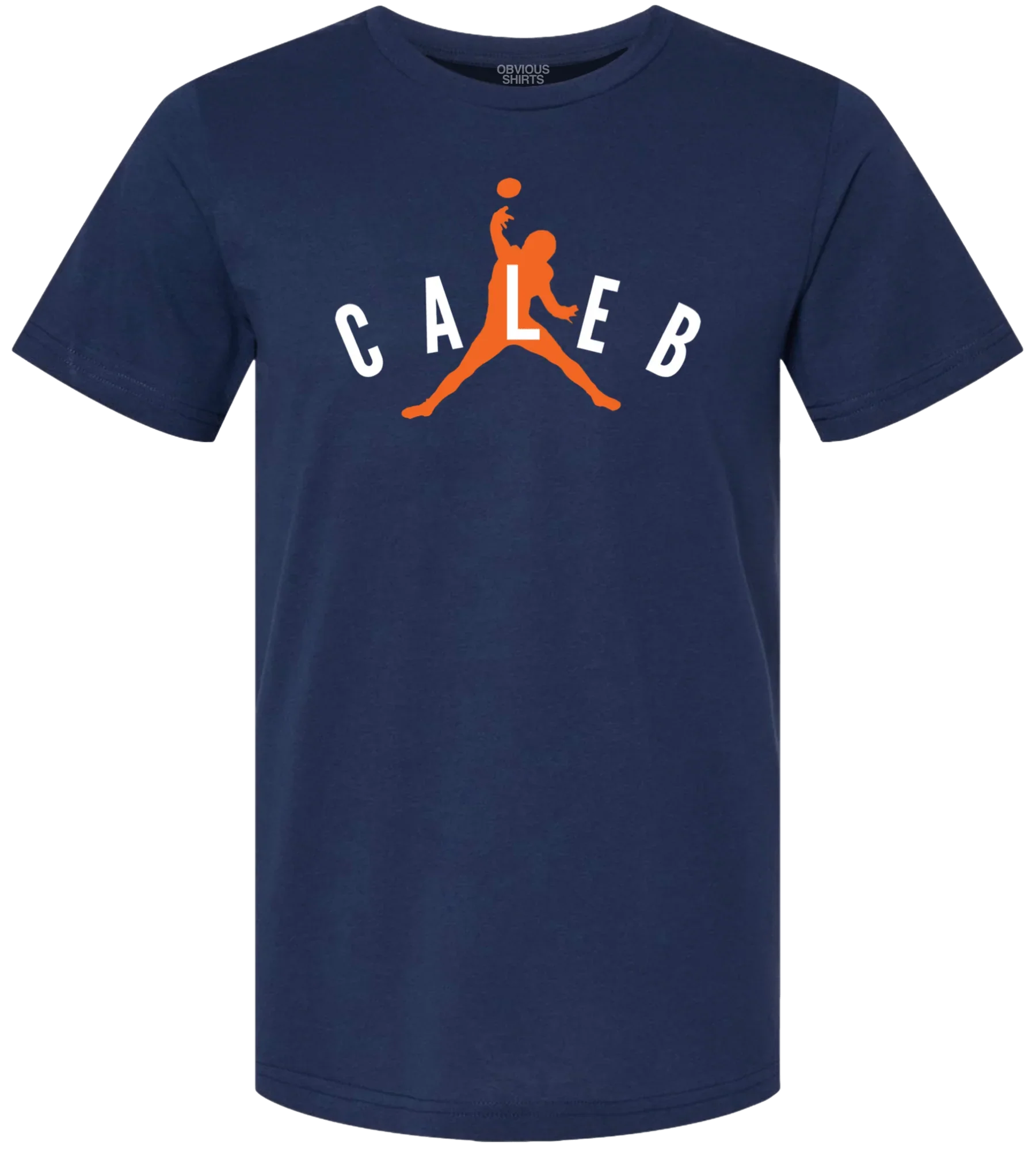 Men's Caleb Williams Obvious Shirts Air Caleb Navy Tee