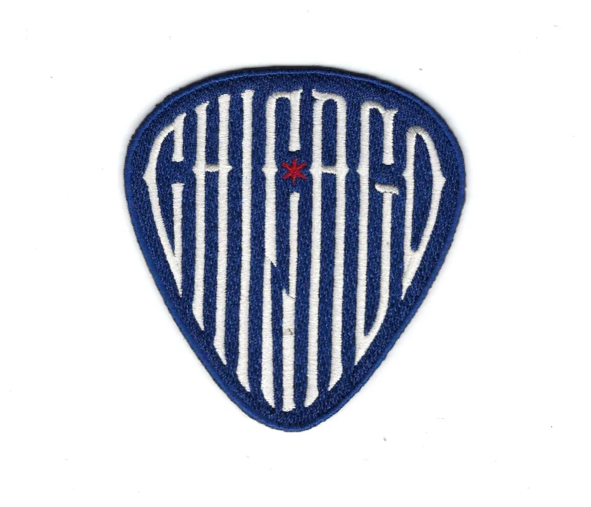 Chicago Cubs 2nd Alternate Blue Guitar Pick Sleeve Patch