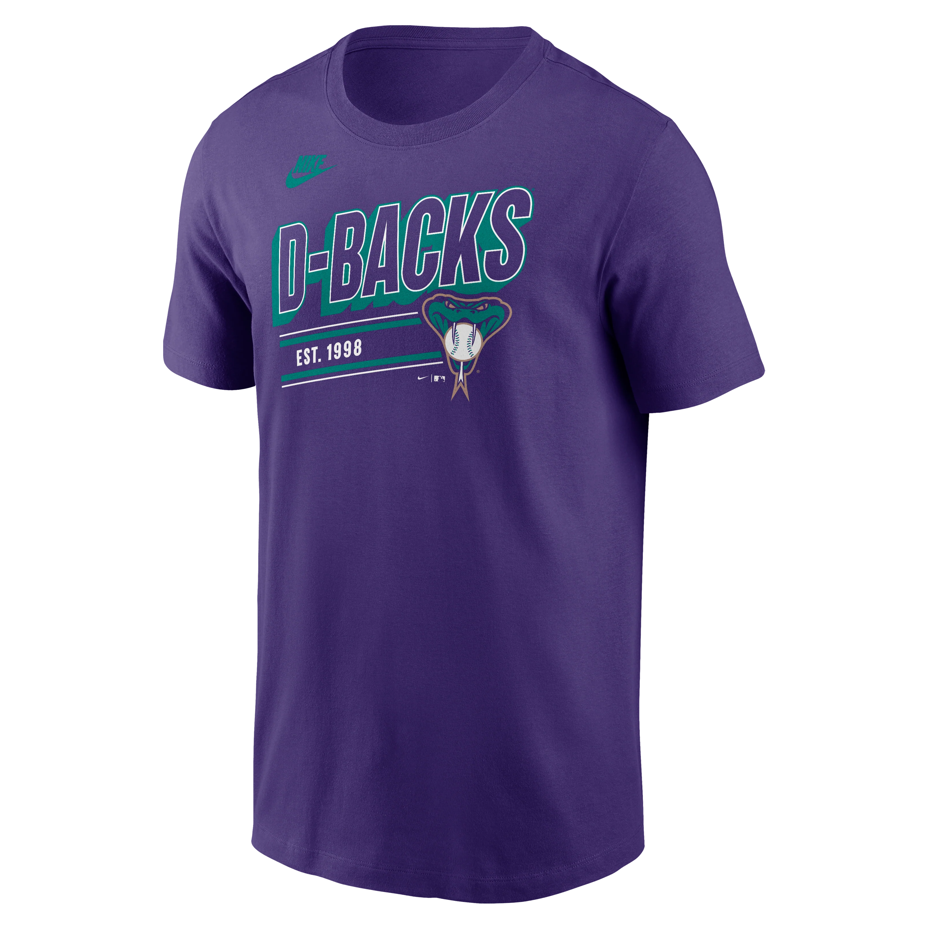 Men's Arizona Diamondbacks Nike Purple Cooperstown Retro T-Shirt