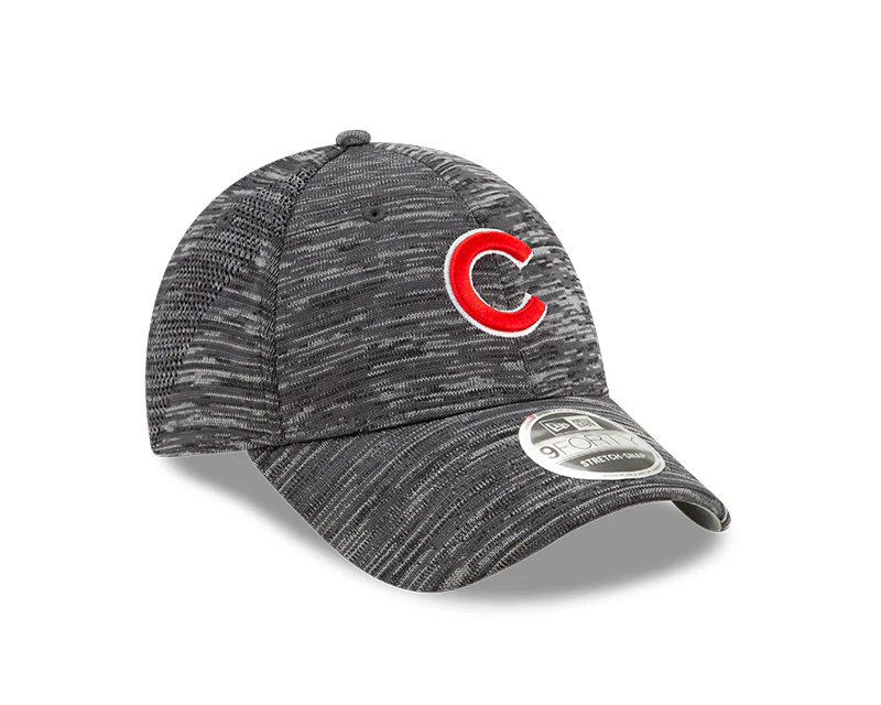 Men's Chicago Cubs New Era 9FORTY Gray Tech Adjustable Hat