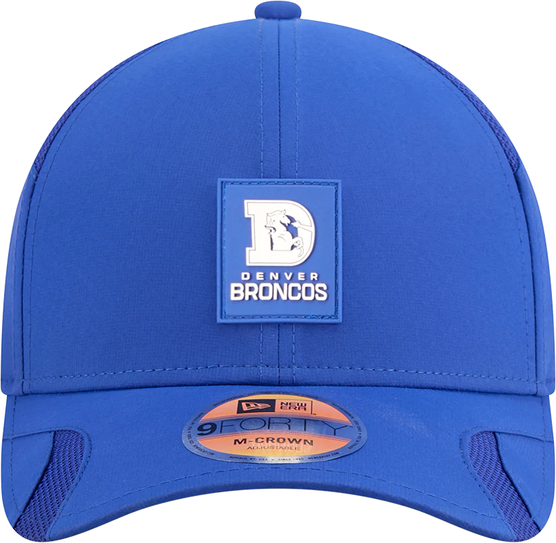 Men's Denver Broncos New Era Royal 2025 NFL Sideline Heat 9FORTY M-Crown Adjustable Hat