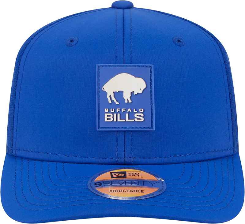 Men's Buffalo Bills New Era Royal 2025 Sideline 9SEVENTY Trucker Adjustable Hat