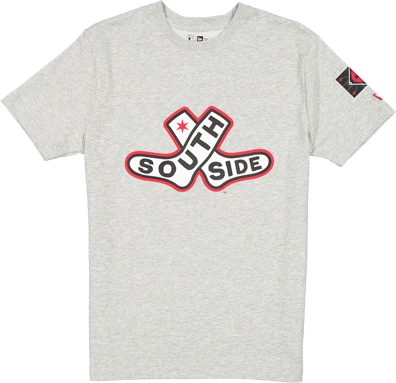 Men's Chicago White Sox 2025 City Connect Heather Gray BP New Era T-Shirt