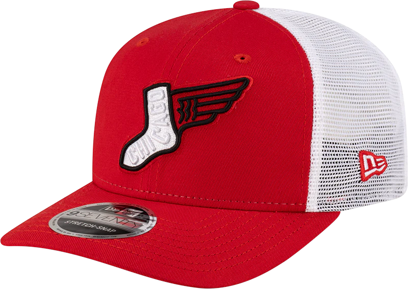 Chicago White Sox City Connect Red 9SEVENTY Trucker Adjustable Hat