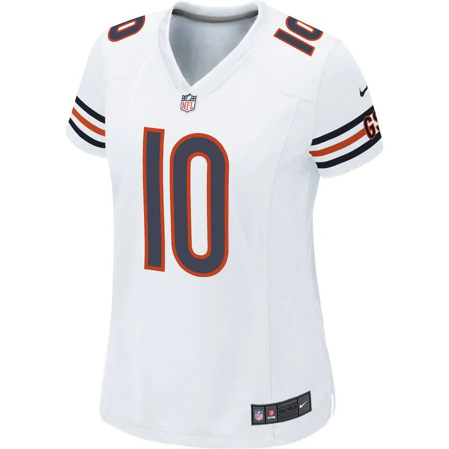 Women's Chicago Bears Mitchell Trubisky Nike White Game Jersey