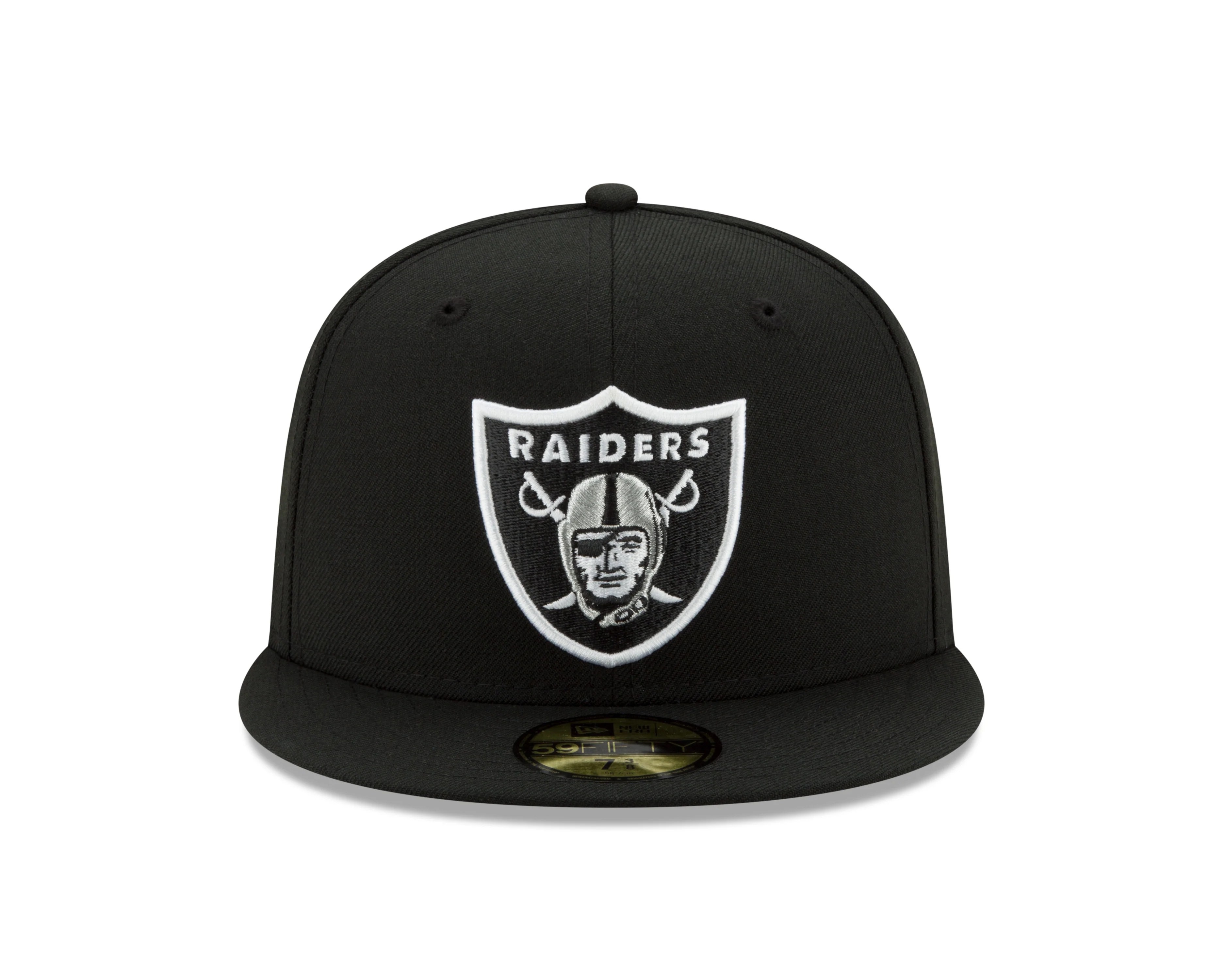 Las Vegas Raiders New Era Black Classic 59FIFTY Fitted Hat