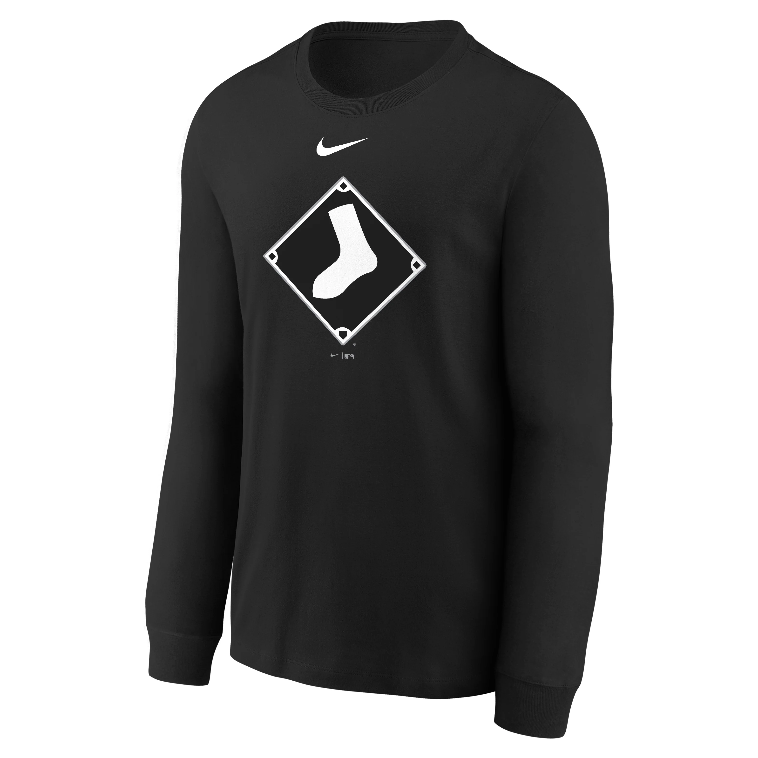 Youth Chicago White Sox Nike Black Alternate Logo Long Sleeve T-Shirt