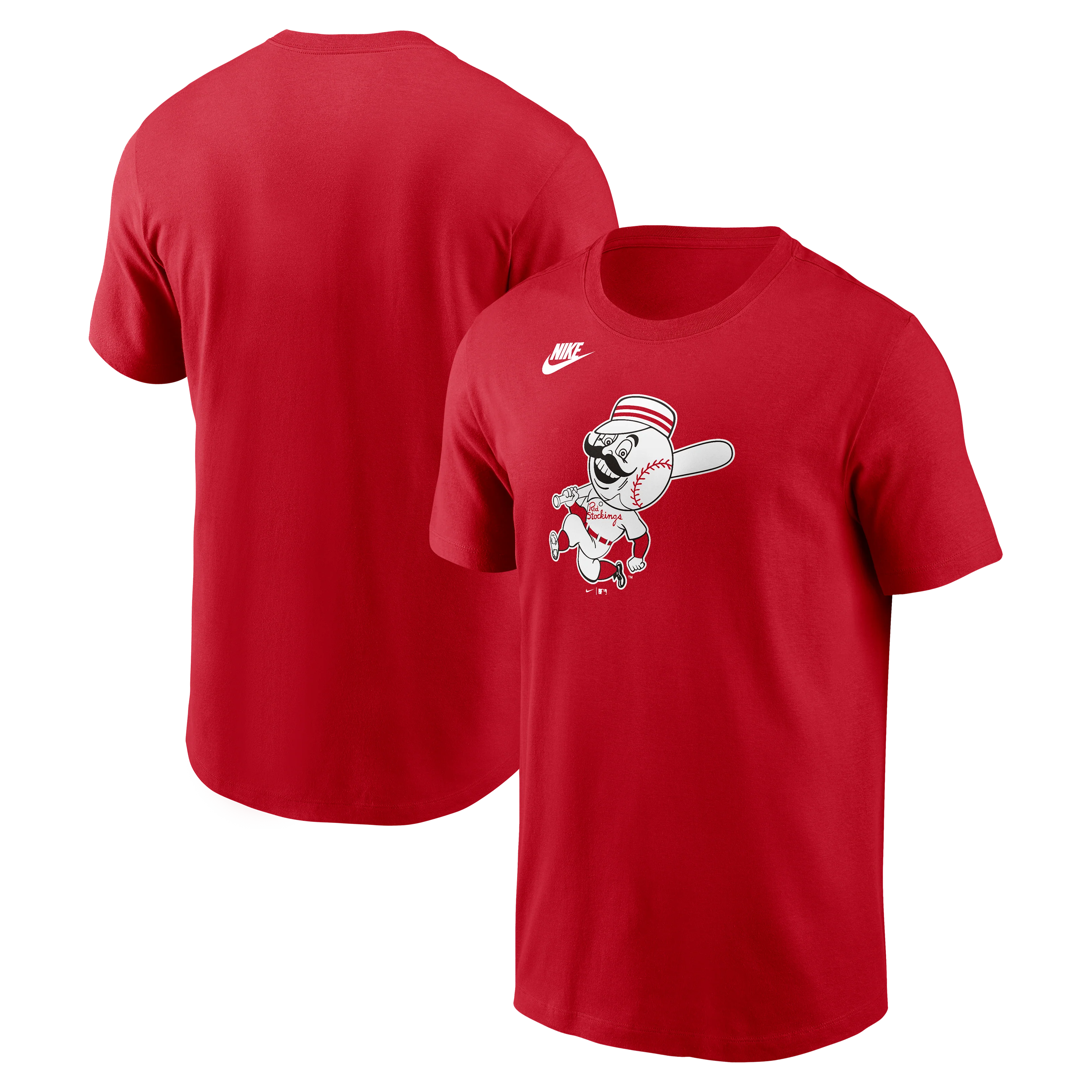 Men's Cincinnati Reds Nike Red Cooperstown Team Logo T-Shirt