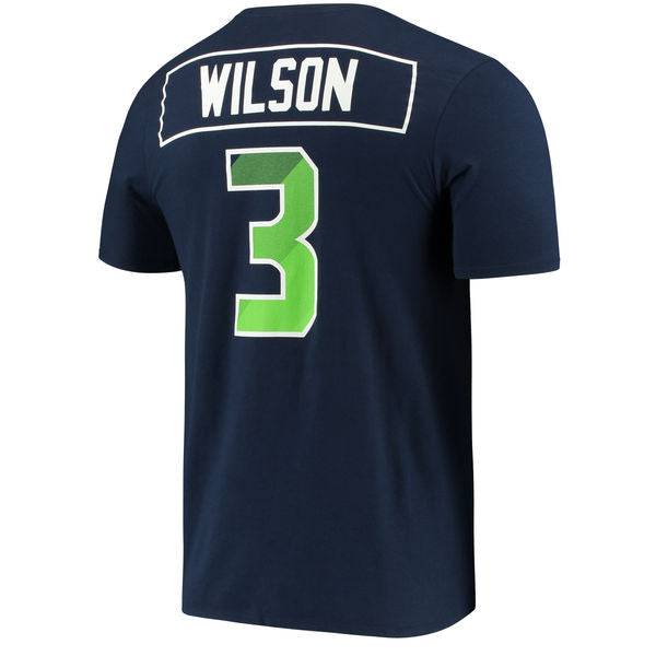 Womens Seattle Seahawks Navy Nike Russell Wilson Prism Player Tee