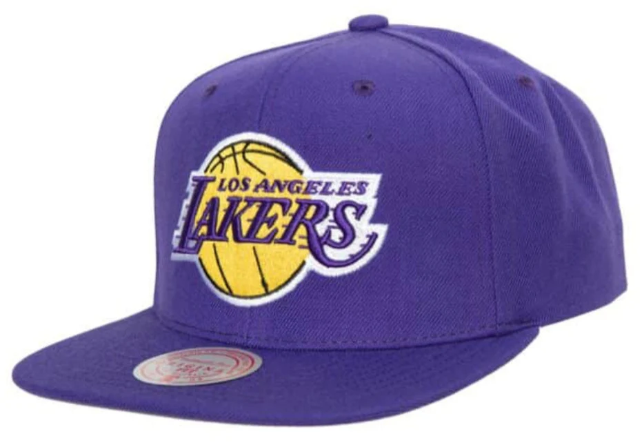 Mens NBA Los Angeles Lakers Purple Team Ground 2.0 Snapback Hat By Mitchell And Ness