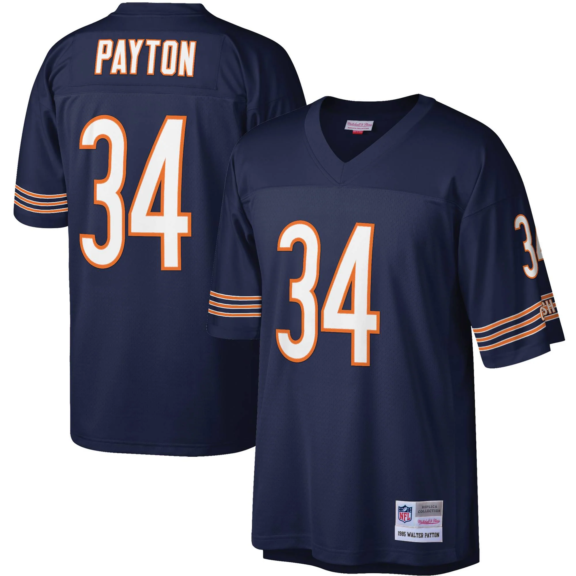 Men's Mitchell & Ness Walter Payton Navy Chicago Bears 1985 Legacy Replica Jersey