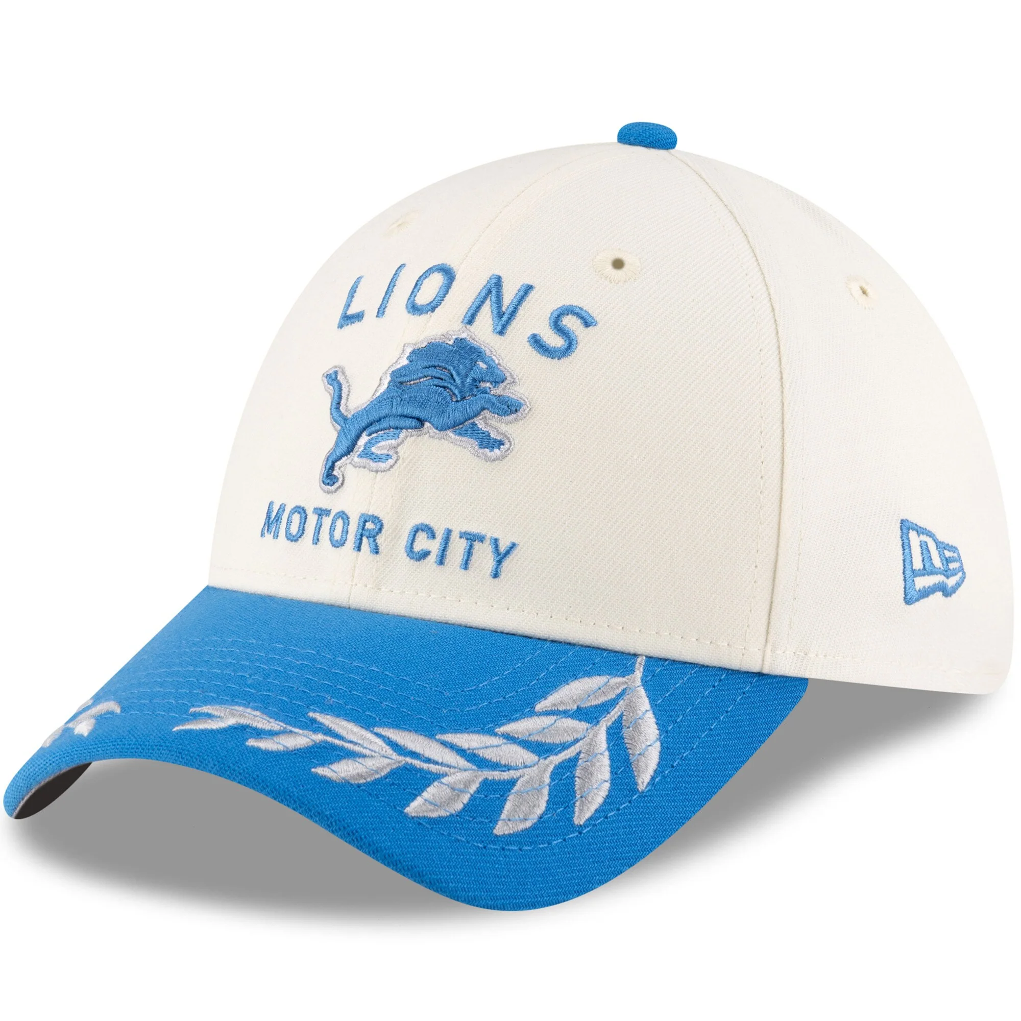Men's Detroit Lions New Era 2025 NFL Draft Chrome 39THIRTY Flex Fit Hat