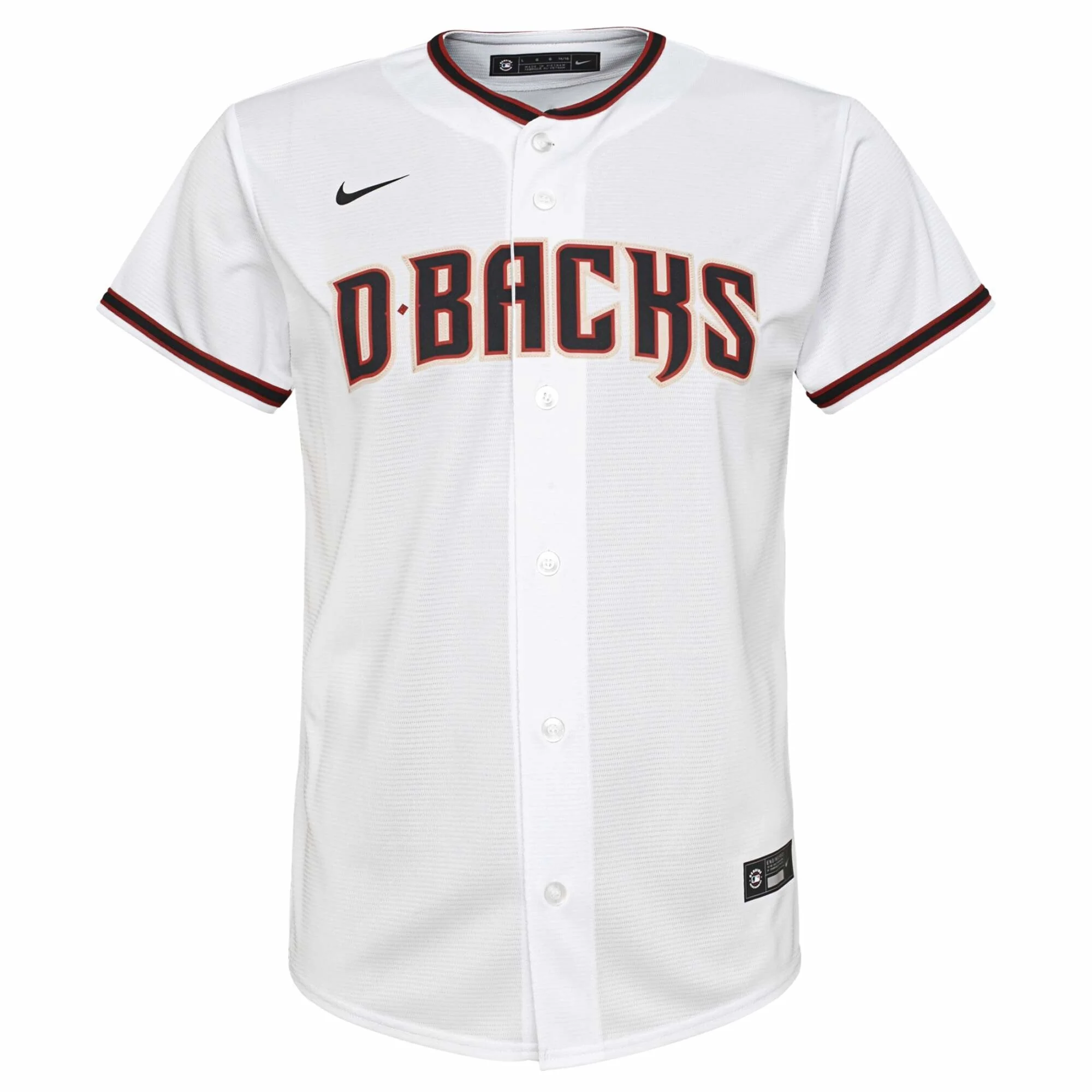 Youth Nike Arizona Diamondbacks Home White Replica Jersey