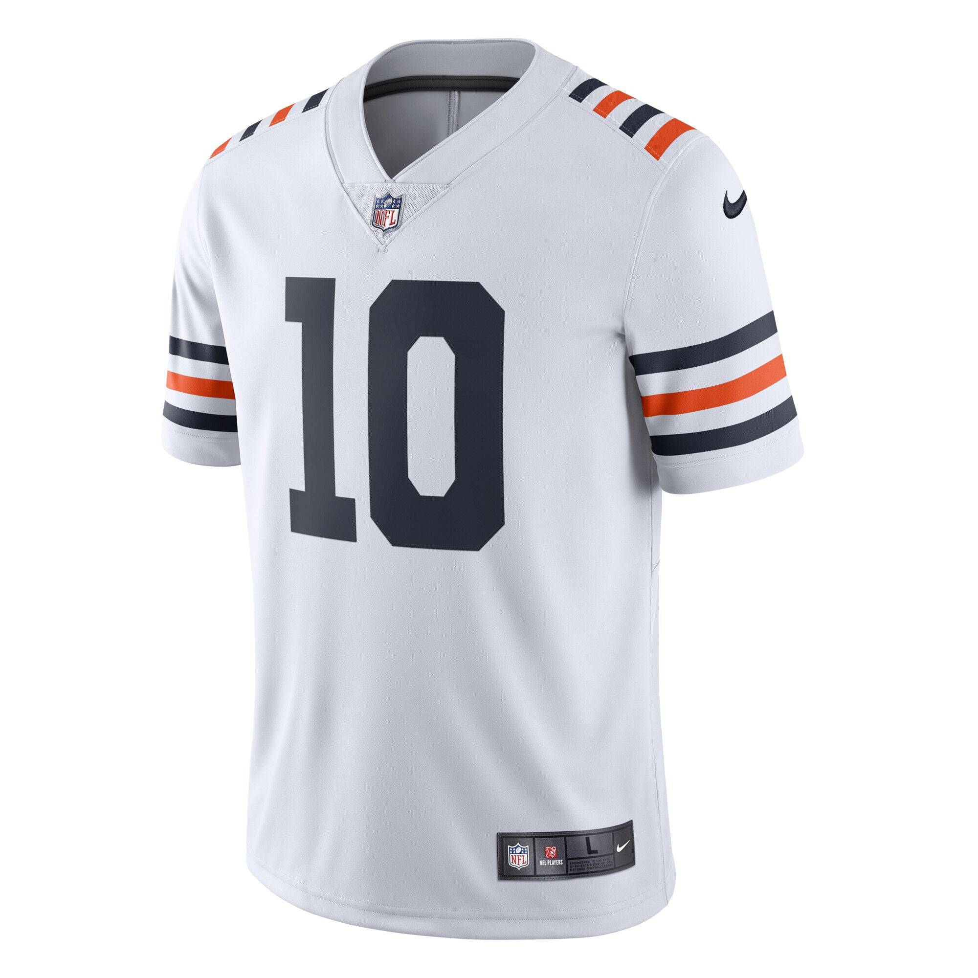 Men's Chicago Bears Mitchell Trubisky Nike White Alternate Classic Vapor Limited Jersey