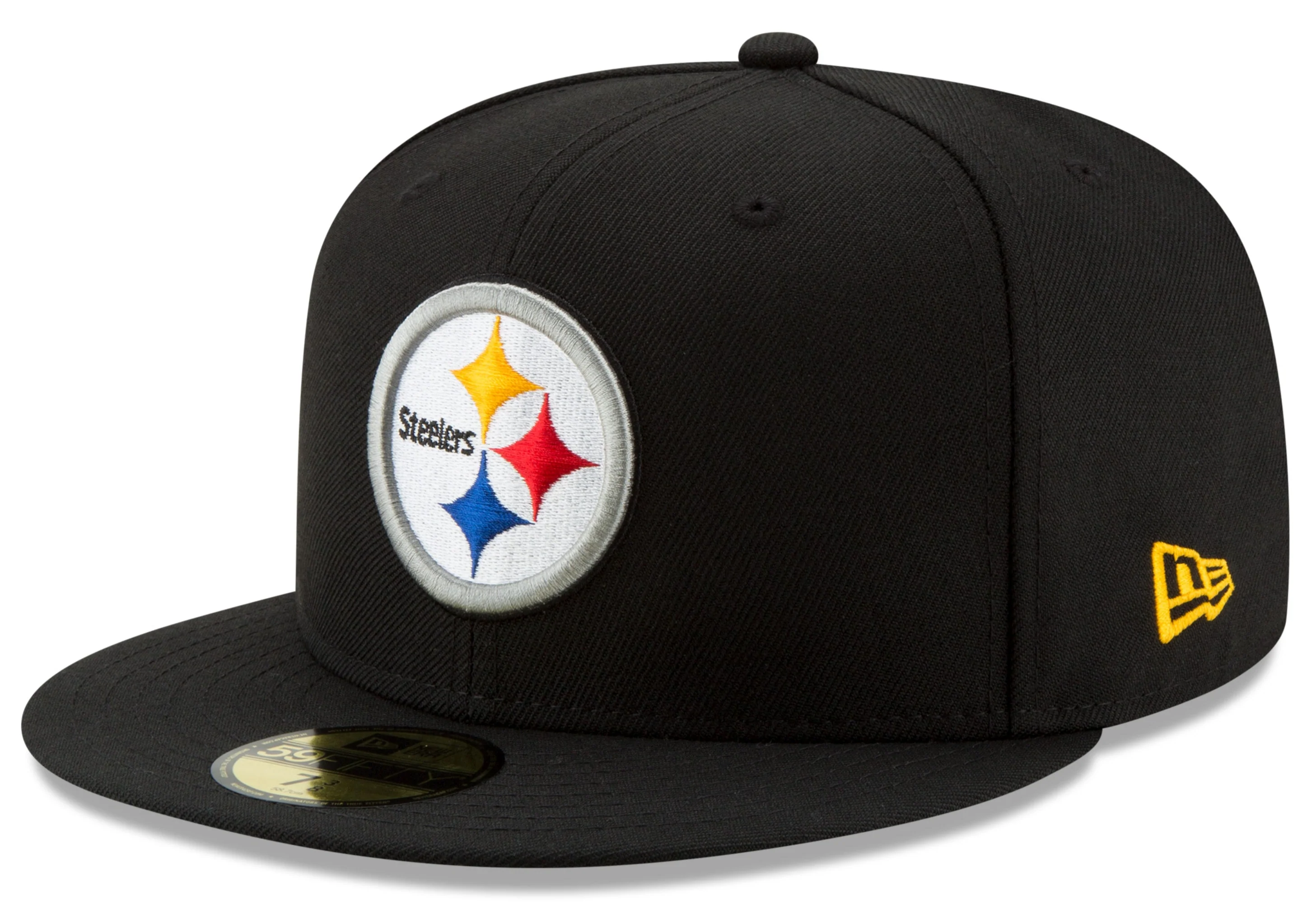 Men's Pittsburgh Steelers New Era Black Basic 59FIFTY Fitted Hat