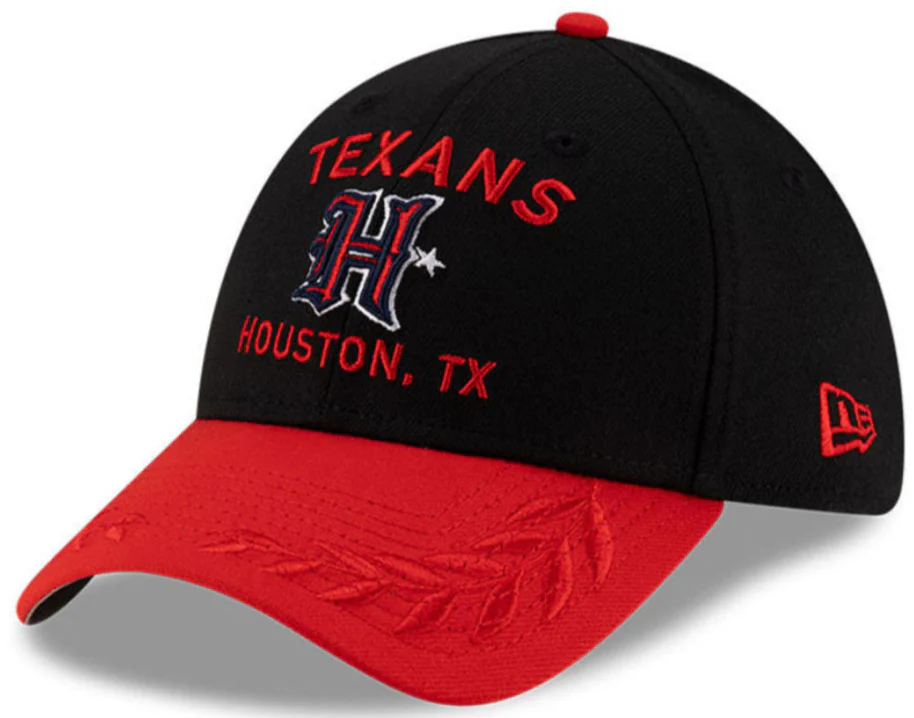 Men's Houston Texans New Era 2025 NFL Draft Black 39THIRTY Flex Fit Hat