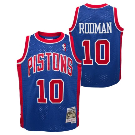 Youth Detroit Pistons Dennis Rodman Mitchell & Ness Royal 1988-89 Hardwood Classics Swingman Jersey