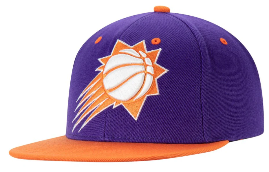 Mitchell & Ness Phoenix Suns Purple/Orange XL Pop Team Adjustable Snapback Hat