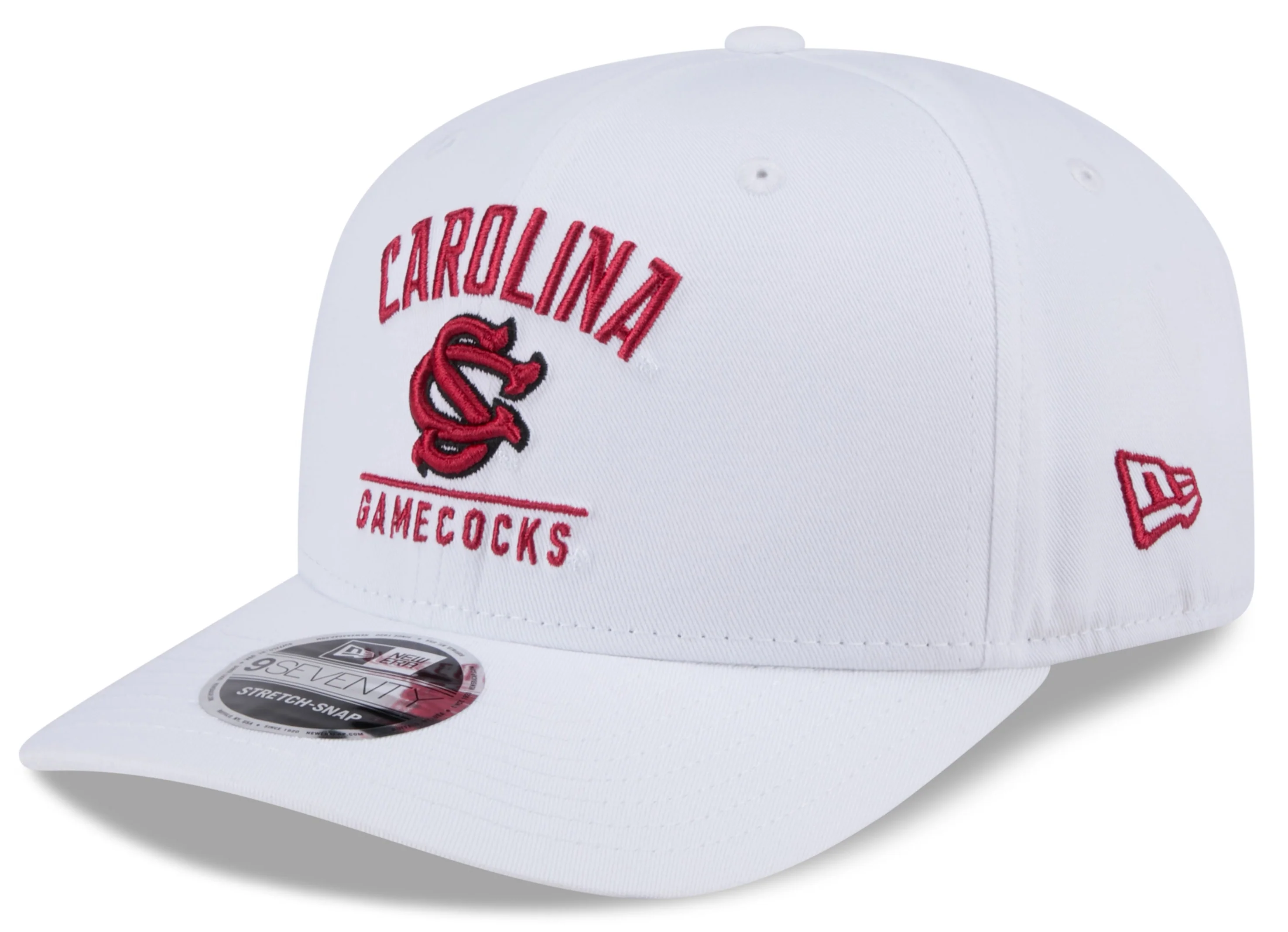 South Carolina Gamecocks New Era Team White 9SEVENTY Adjustable Hat