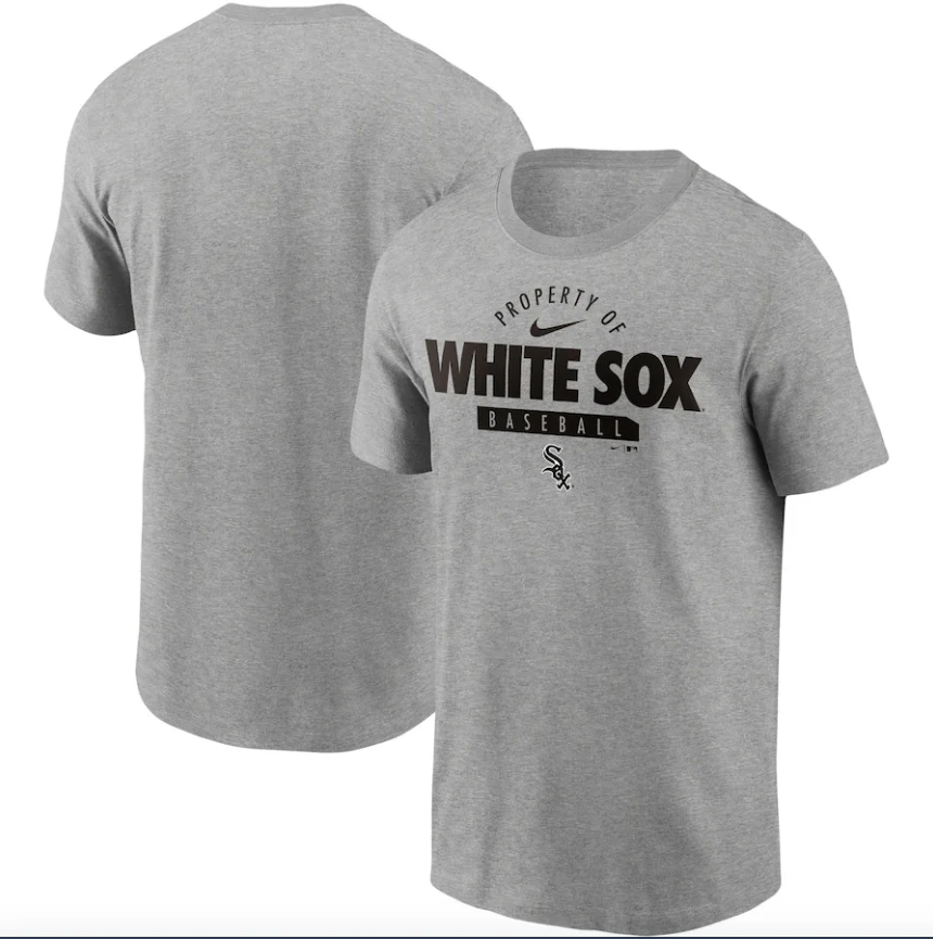 Chicago White Sox Nike Primetime Property Of Practice T-Shirt - Heathered Gray