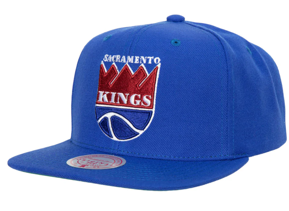 Men's Mitchell & Ness Sacramento Kings Ground 2.0 Royal Blue Snapback Hat