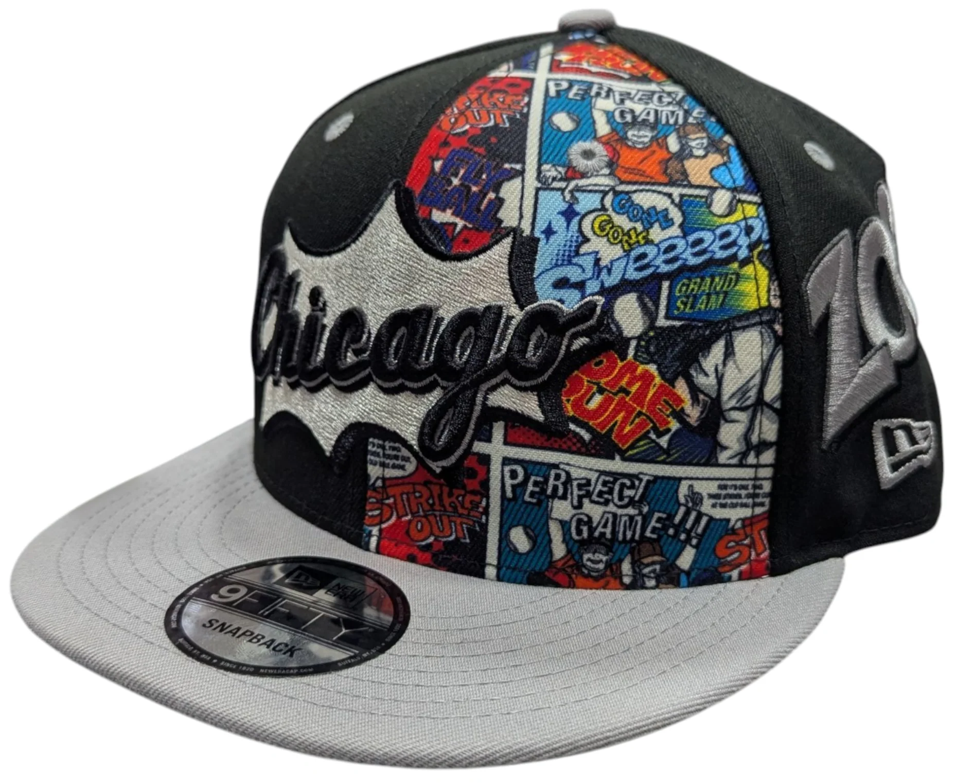 Chicago White Sox New Era 2025  Diamond Hero Black/Gray 9FIFTY Snapback Hat