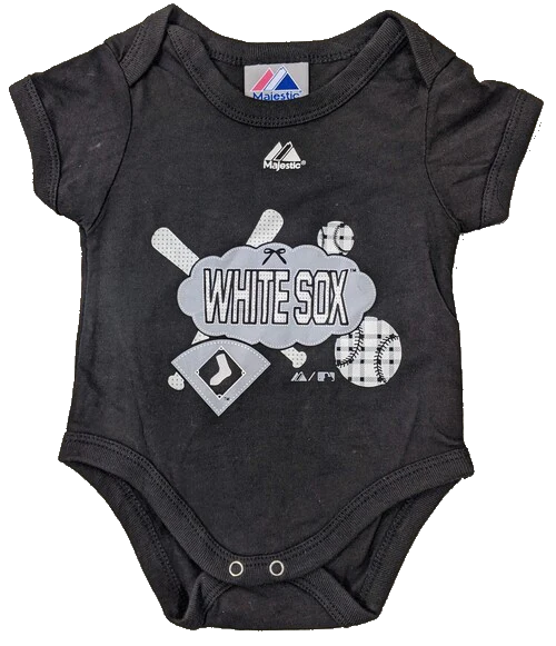 Infant Girls Chicago White Sox Black Creeper