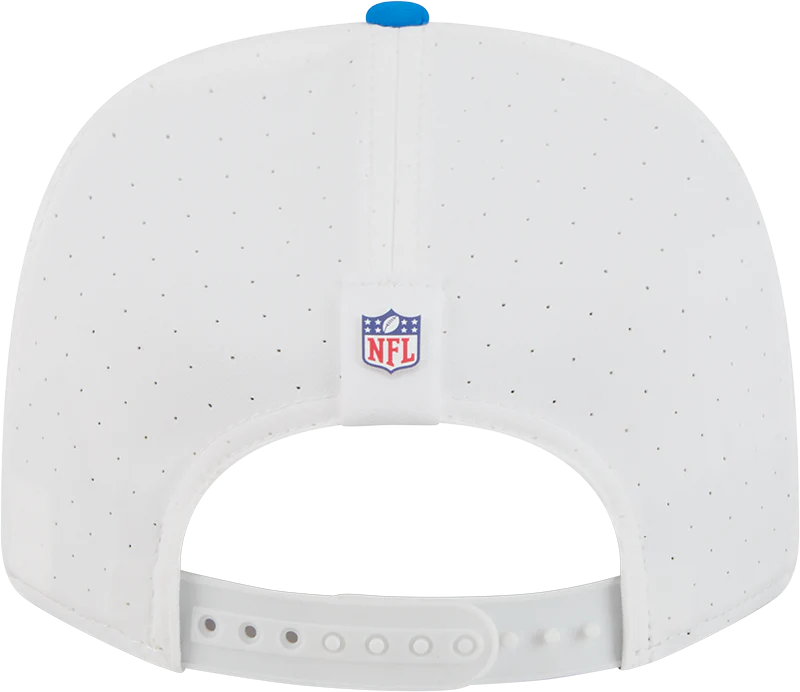Men's Detroit Lions New Era White/Blue 2025 NFL Training Camp 9SEVENTY Adjustable Hat