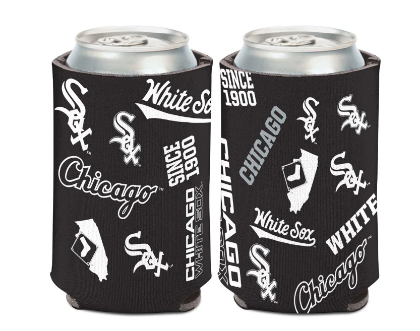 CHICAGO WHITE SOX SCATTER CAN COOLER 12 OZ.