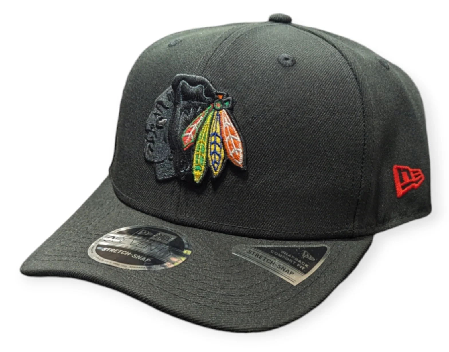 Chicago Blackhawks New Era Head of the Table Black 9SEVENTY Hat