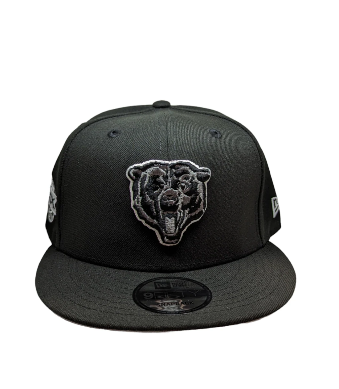 Chicago Bears New Era Super Bowl XX Champions Side Patch Black And Graphite 9FIFTY Snapback Hat