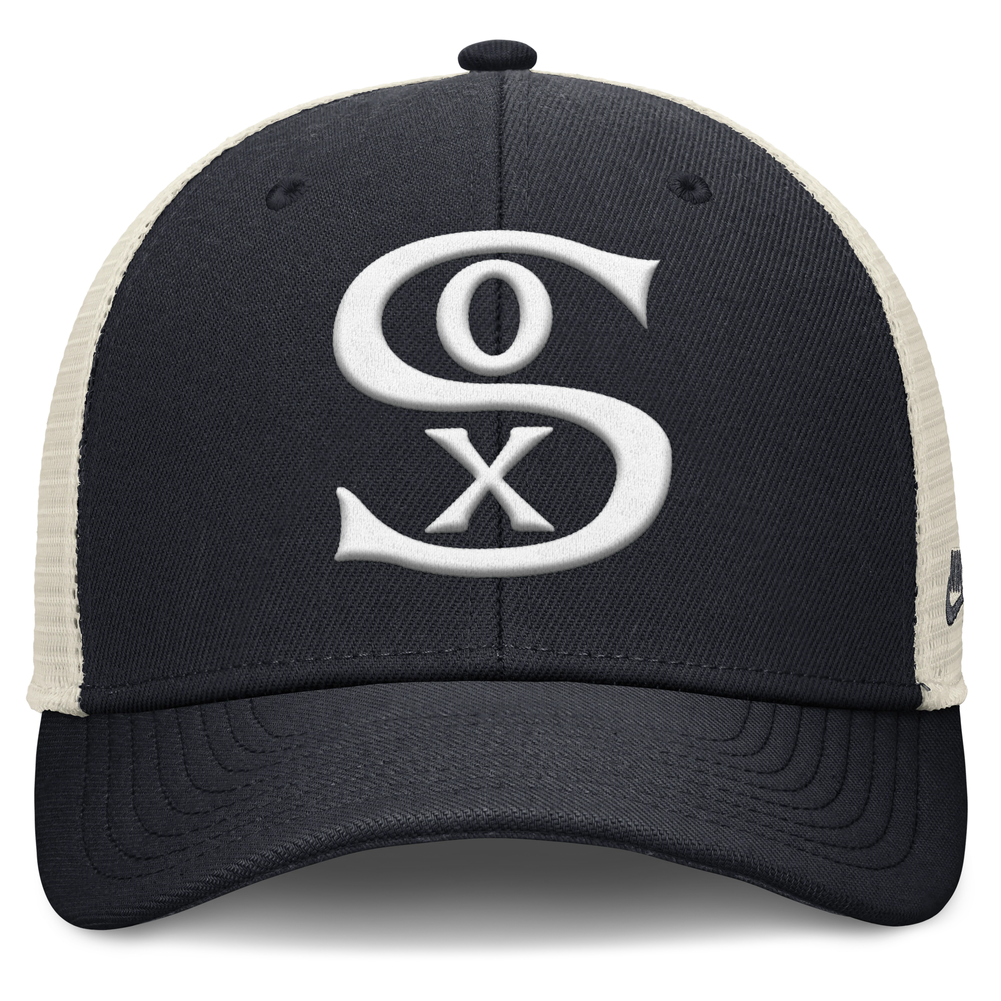 Chicago White Sox Nike Rise Navy Adjustable Snapback Trucker Hat