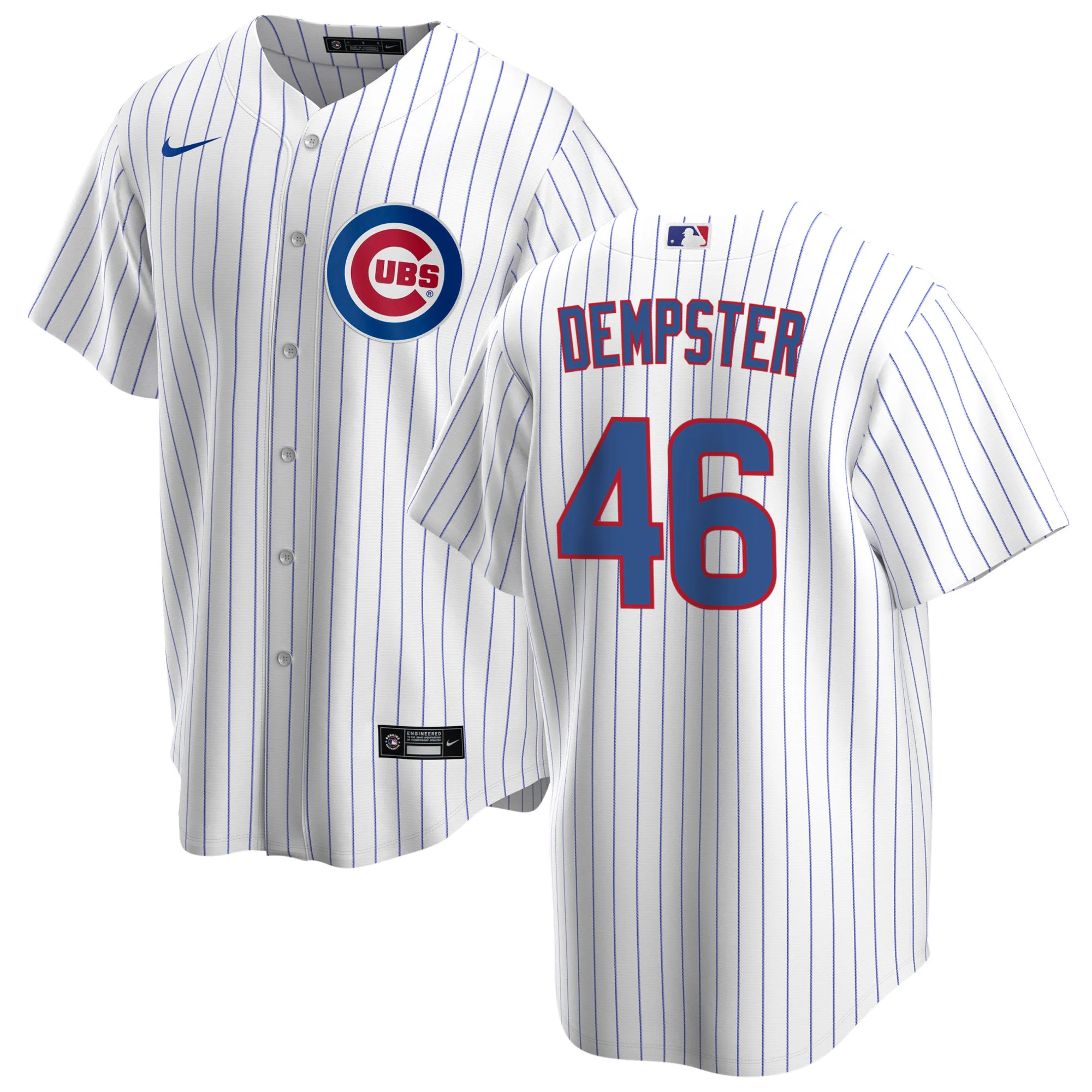 NIKE Men's Ryan Dempster Chicago Cubs White Home Premium Stitch Replica Jersey